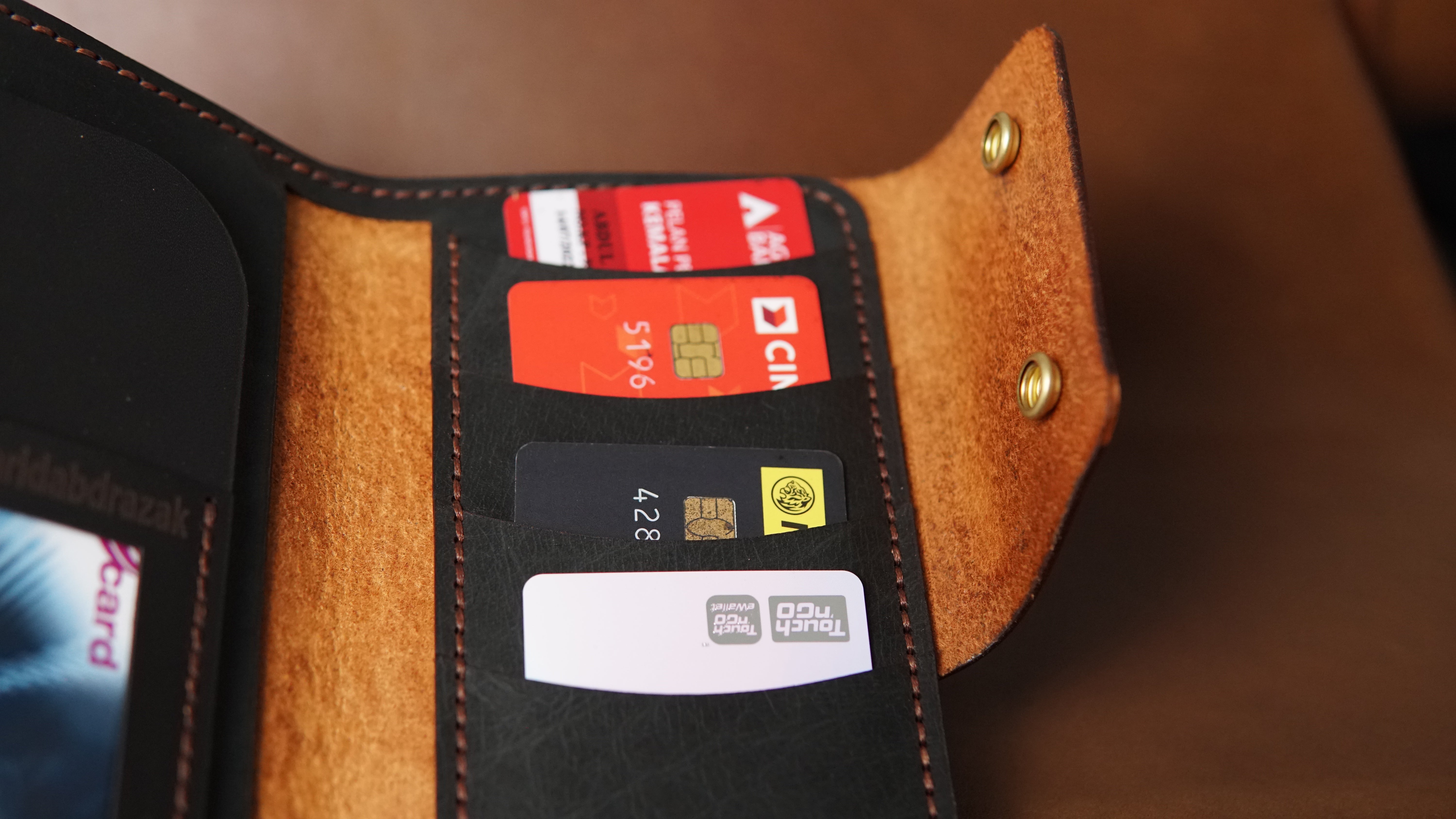 Long Wallet With Button